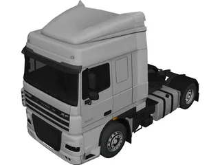 DAF XF 105 3D Model 3D Preview