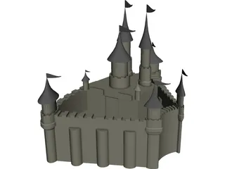 Grand Castle 3D Model