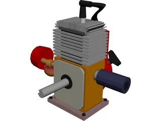 Engine 5HP 3D Model