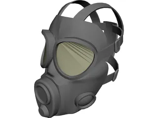 Gas Mask 3D Model