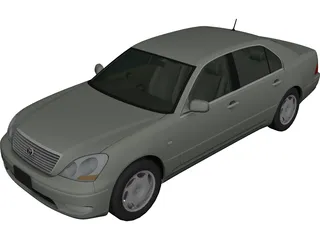 Toyota Celsior (2001) 3D Model 3D Preview