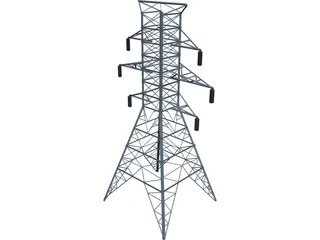 Electrical Tower 3D Model