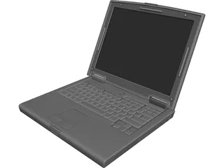 Dell Laptop Computer 3D Model
