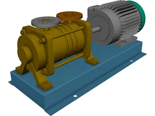 Pompetrevaini TBH 200 Pump 3D Model 3D Preview