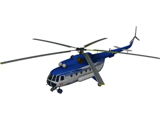 Mil Mi-17 Romanian Police 3D Model