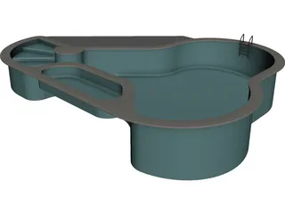 Swimming Pool 3D Model 3D Preview