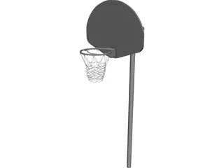 Basketball Street Hoop 3D Model