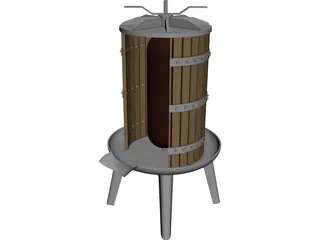 Grape Press 3D Model