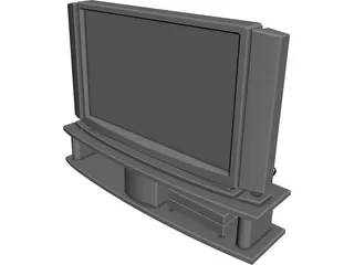 Phillips PlasmaVision TV 3D Model