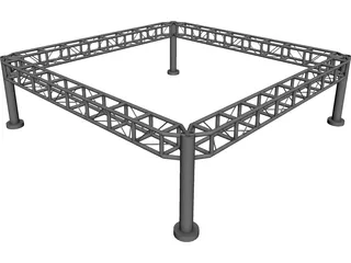 Metal Lighting Rig 3D Model