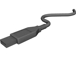 Generic USB Plug 3D Model