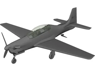 Embraer EMB 312 Tucano 3D Model