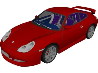 Porsche 911 996 GT3 3D Model 3D Preview