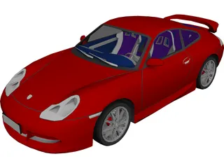 Porsche 911 996 GT3 3D Model