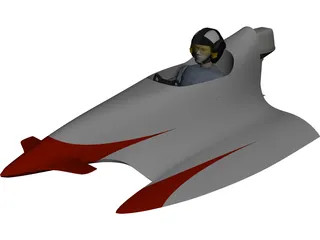 Mini Hydroplane 3D Model