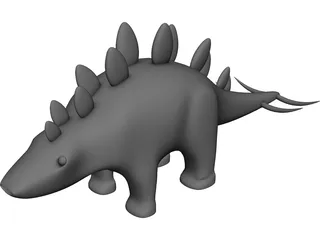 Stegosaurus Toy 3D Model