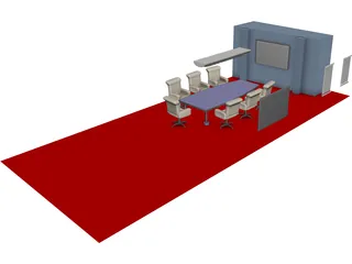 Conference Room 3D Model 3D Preview