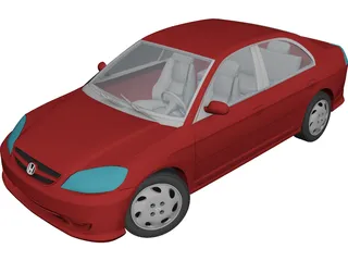 Honda Civic (2005) 3D Model