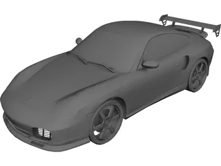 Porsche 911 [Tuned] 3D Model 3D Preview