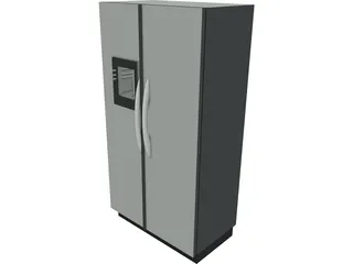 Fridge 2 Door 3D Model