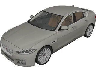 Jaguar XE Portfolio (2018) 3D Model