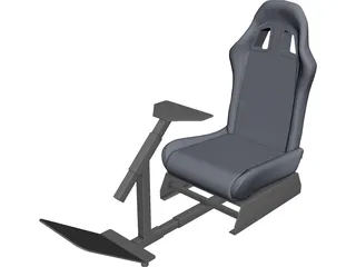 Simracing Cockpit CAD 3D Model