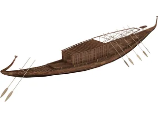 Egypt Boat 3D Model