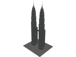 Petronas Towers 3D Model