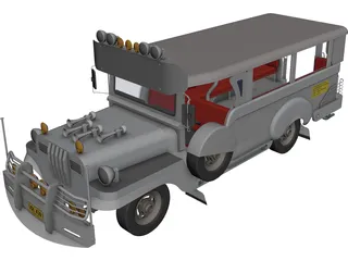 Jeep Philippines 3D Model 3D Preview
