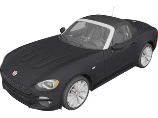 Fiat 124 Spider (2017) 3D Model