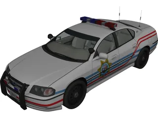 Chevrolet Impala Highway Patrol 3D Model 3D Preview