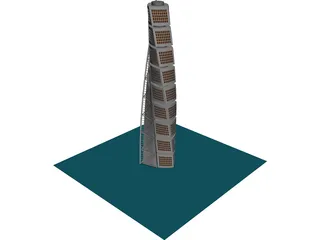 Turning Torso Tower Malmo 3D Model