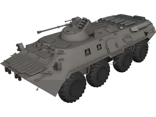 BTR-80 Armored Personnel Carrier 3D Model
