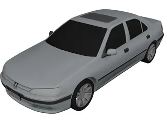 Peugeot 406 3D Model