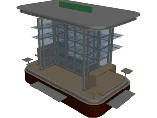 Kiosk 3D Model