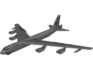 Boeing B-52 Stratofortress 3D Model