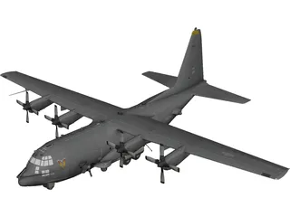 Lockheed AC-130 Spooky 3D Model