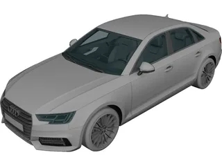 Audi A4 (2017) 3D Model