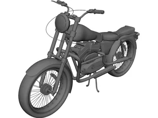 Yamaha SR125 3D Model