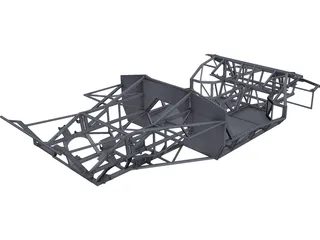 Lamborghini Diablo/Murcielago Kit-Car Chassis CAD 3D Model