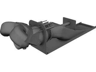 Rolls-Royce Waterjet 3D Model