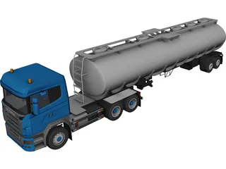 Scania R730 Tanker 3D Model