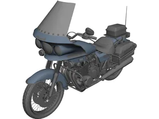 Kawasaki Police 1000 3D Model