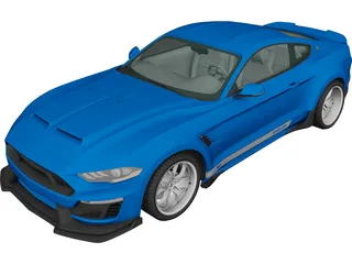 Ford Mustang Shelby Super Snake Coupe (2018) 3D Model