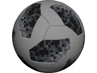 Russia Worldcup Soccer Ball 3D Model 3D Preview