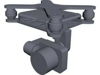 DJI Phantom Gimbal CAD 3D Model