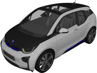 BMW i3 3D Model 3D Preview