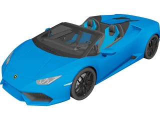 Lamborghini Huracan LP610-4 Spyder (2017) 3D Model