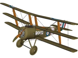 Dixie Triplane 3D Model