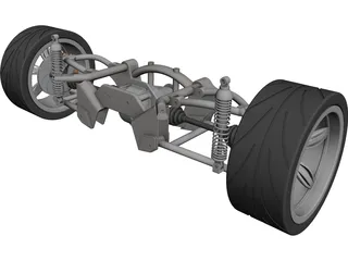 Rear Suspension 3D Model